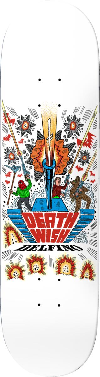 DEATHWISH DELFINO "DEATHWITCH TRIALS" 8.38" SKATEBOARD DECK - Bow Shock Marketplace