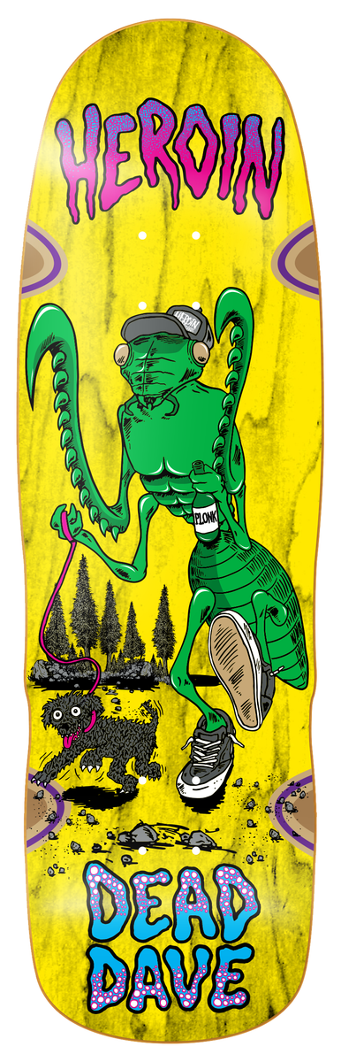 Heroin Dead Dave Bug 10.1" Skateboard Deck