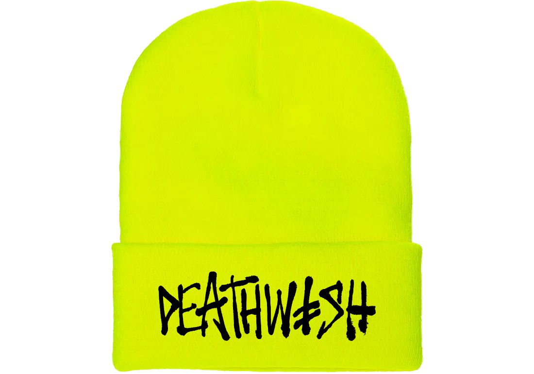 Deathwish OG DeathSpray Safety Green Beanie