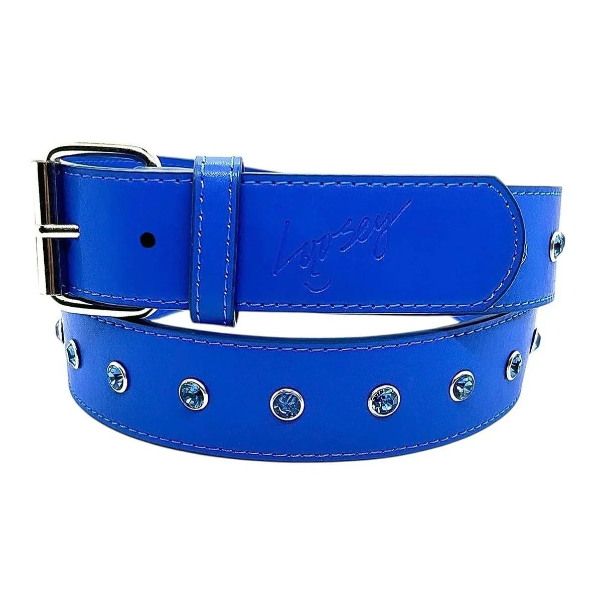 Loosey Rhinestone Royal Blue Belt