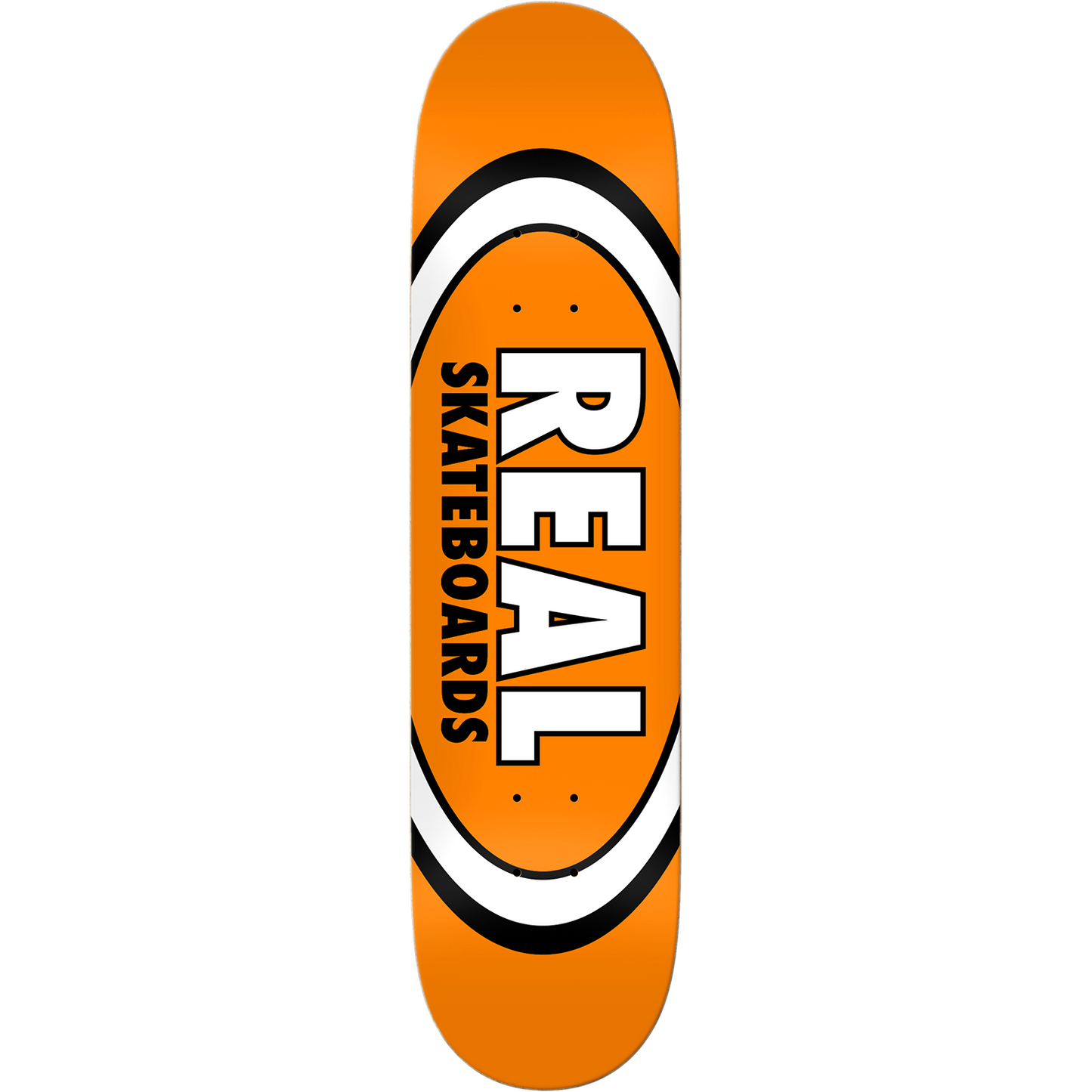 Real Classic Oval Skateboard Deck - 7.5″ Orange - Bow Shock Marketplace