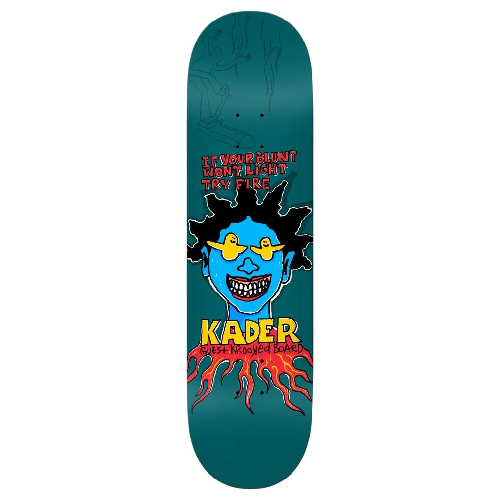 Krooked Kader Guest 8.5" Skateboard Deck - Bow Shock Marketplace