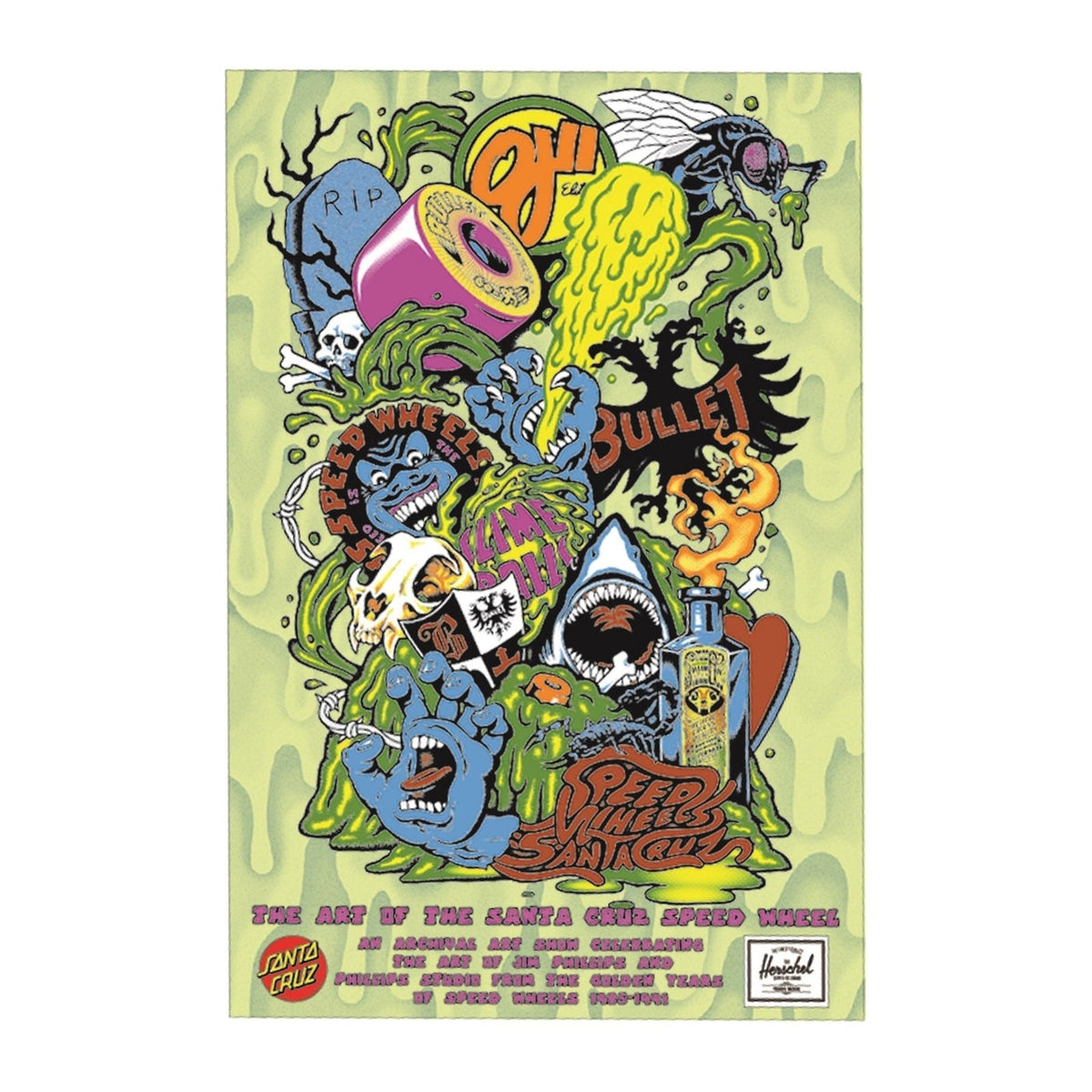 Santa Cruz The Art Of Speed Wheels Art Show Poster