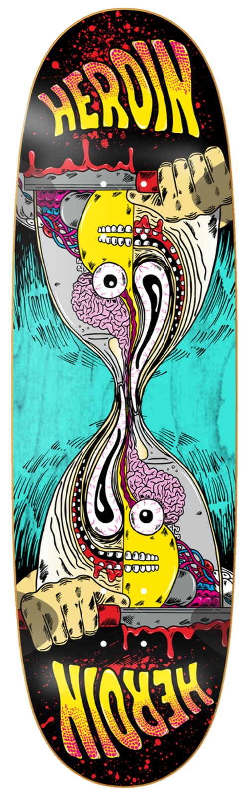 Heroin Merged Anatomy RazorEgg 9.25" Skateboard Deck