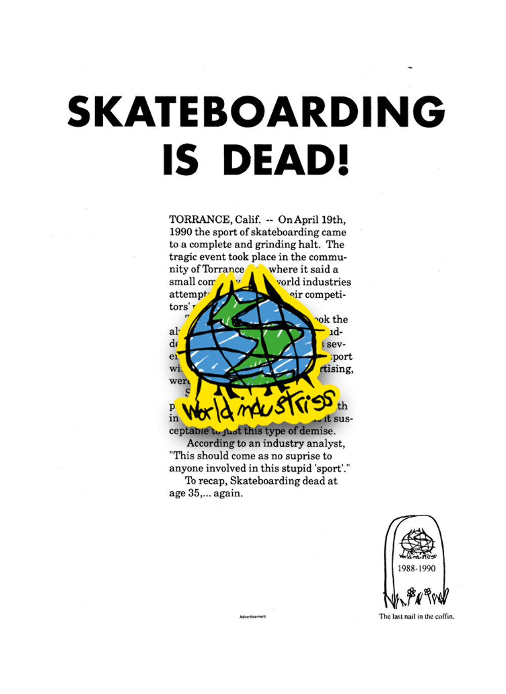 World Industries Scribble Enamel Pin