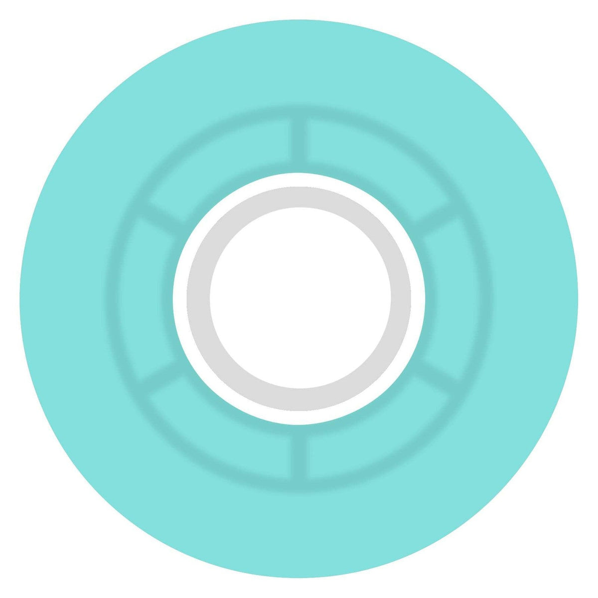 Ricta Clouds Transparent Aqua White 57mm 78A Skateboard Wheels