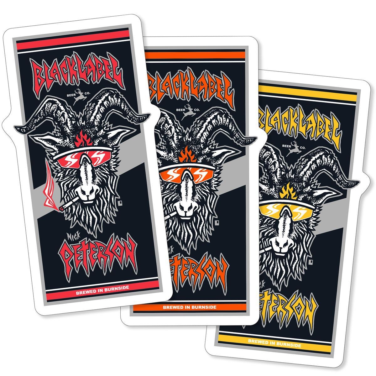 Black Label Nick Peterson "Burnside Brew" Sticker