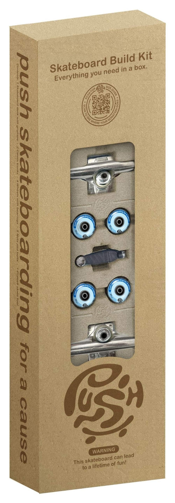 Push "Plywood Guy" 7.25" In-Complete Skateboard
