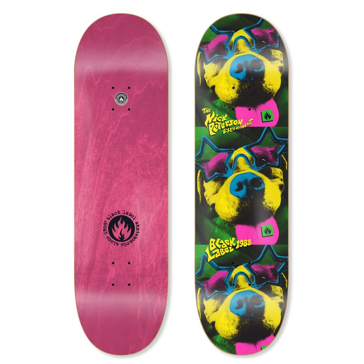 Black Label Nick Peterson "Experiment" 8.5" Skateboard Deck