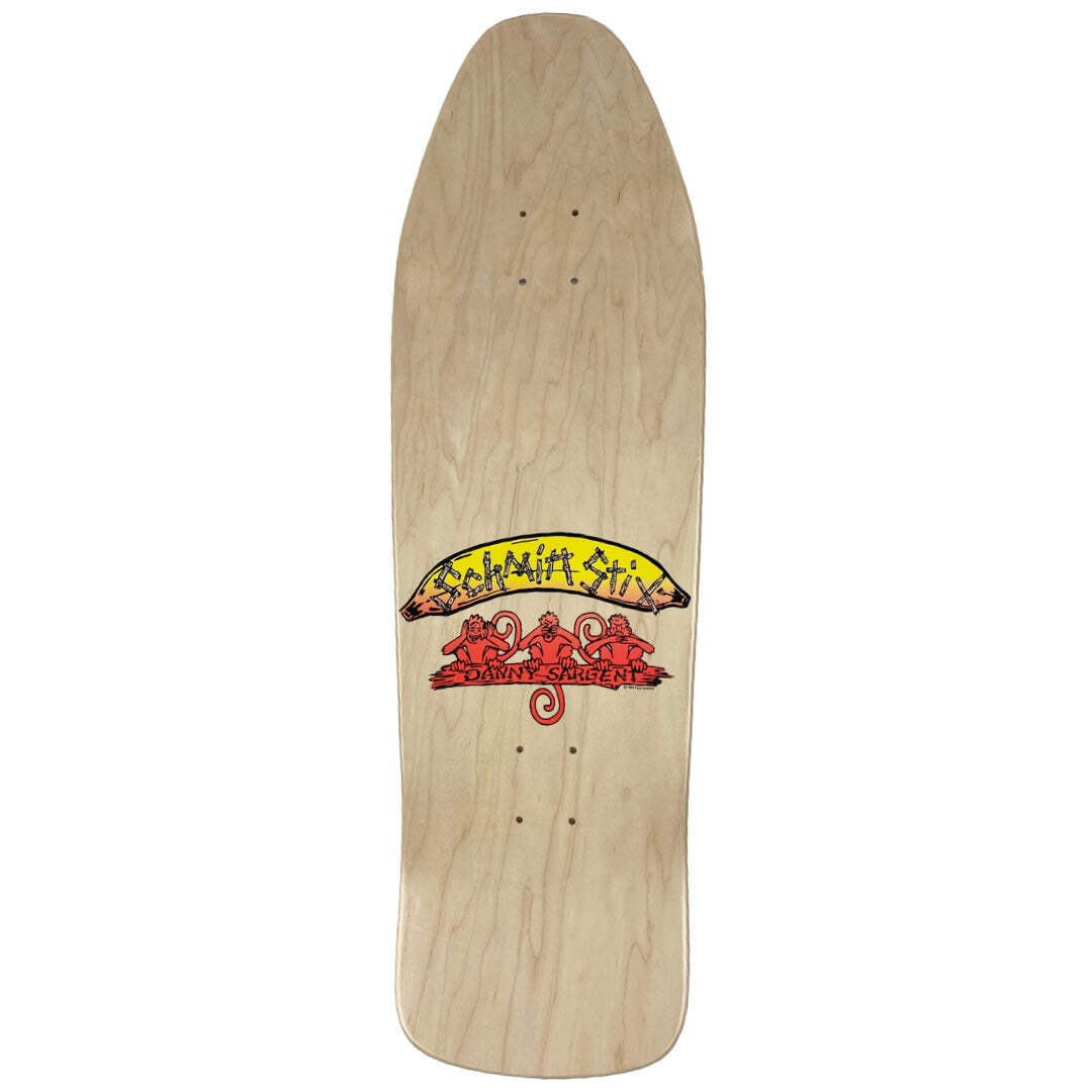Schmitt Stix Danny Sargent Barrel of Monkeys 9.75" Skateboard Deck