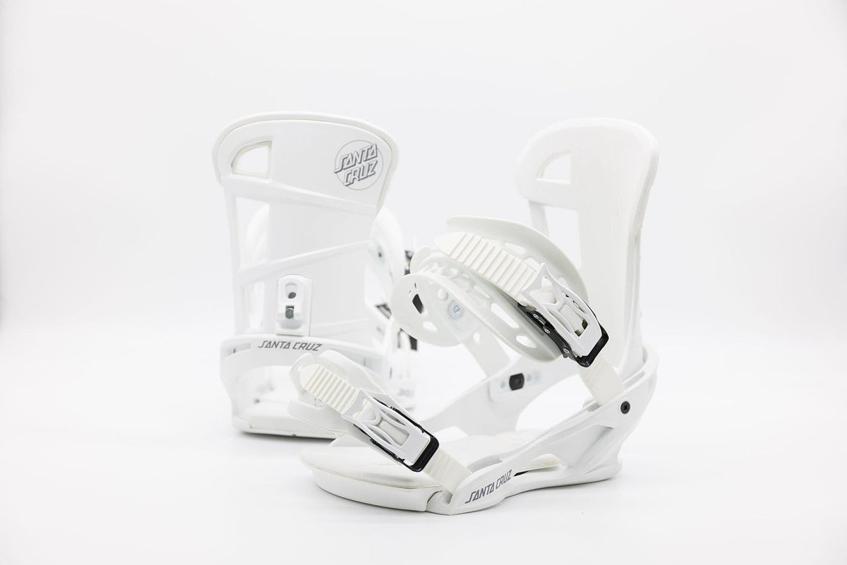 Santa Cruz Sender Snowboard Bindings White 2022-23 (1 Pair)