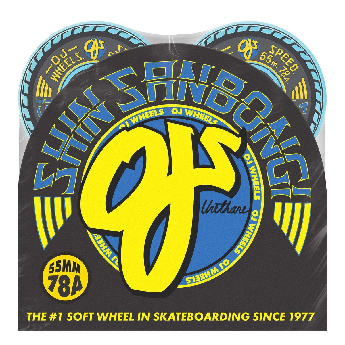OJ Shin Sanbongi Mini Super Juice Blue 55mm 78A Skateboard Wheels