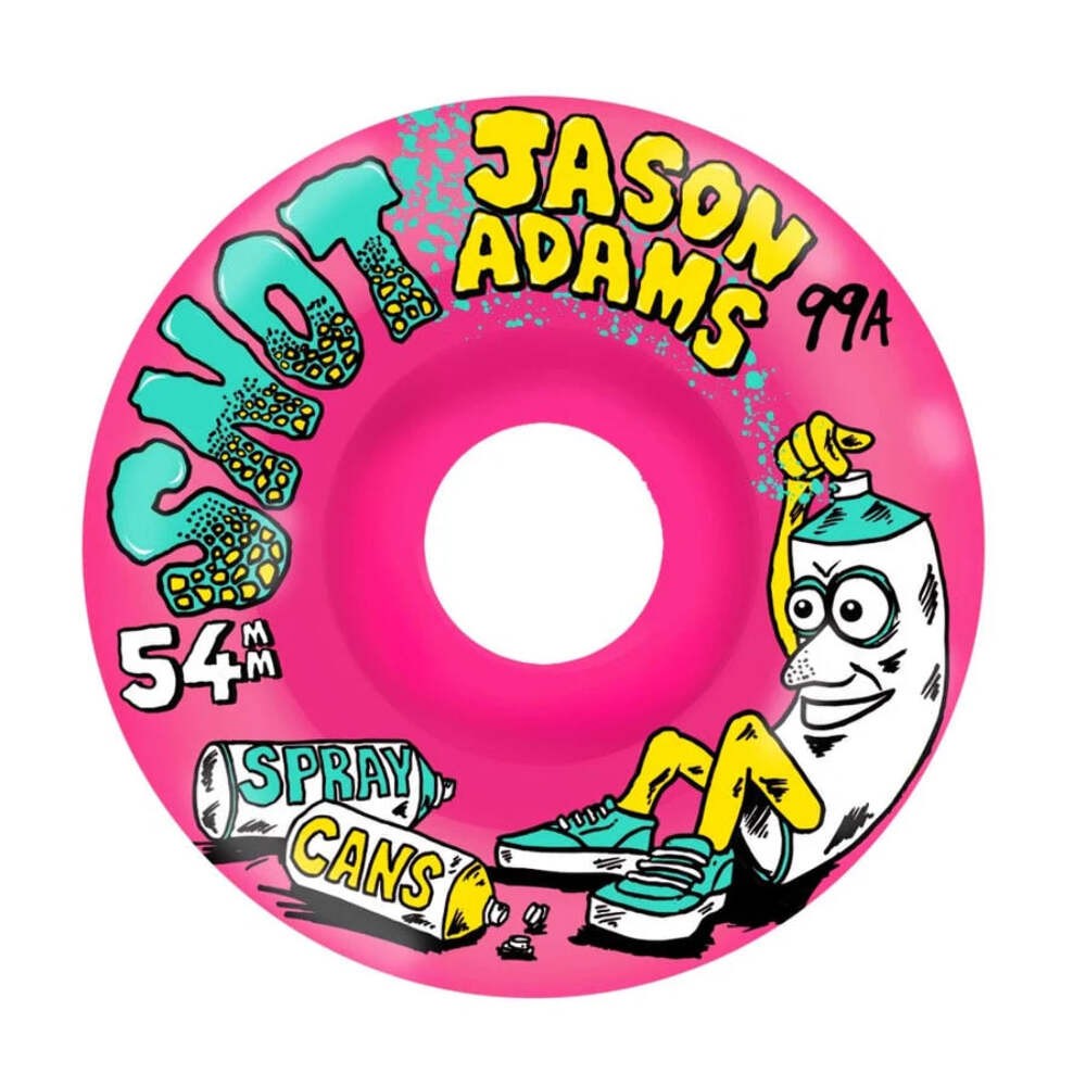 Snot Jason Adams Spray Cans Pink 54mm 99A Skateboard Wheels