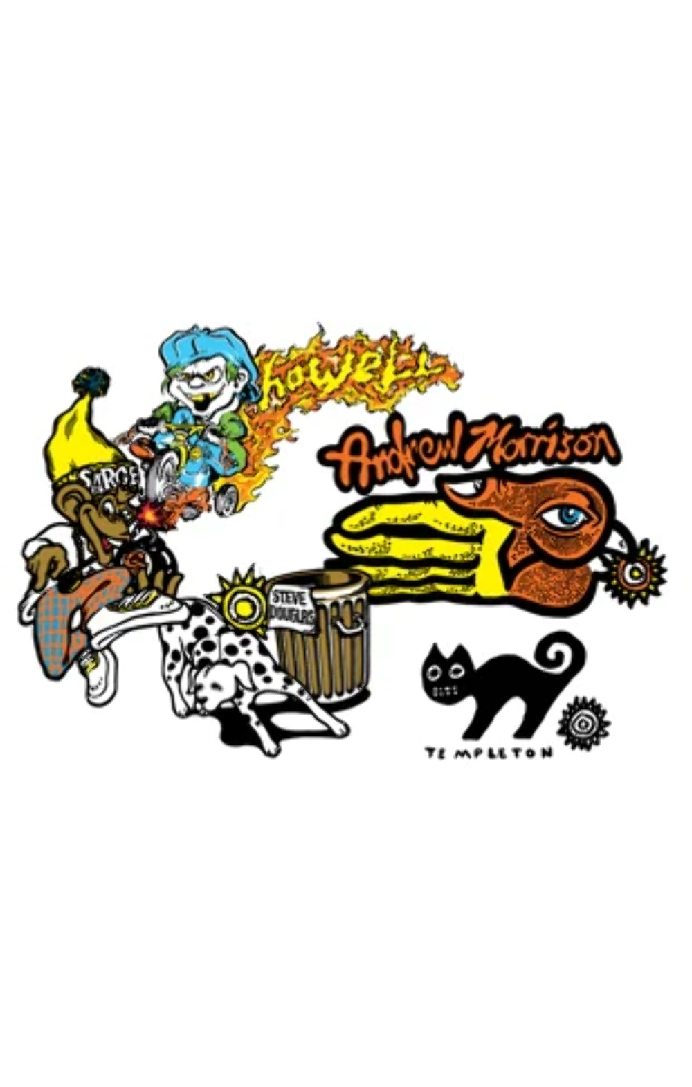 New Deal 5Pk Of Stickers Templeton, Sargent, Howell, Douglas, Morrison