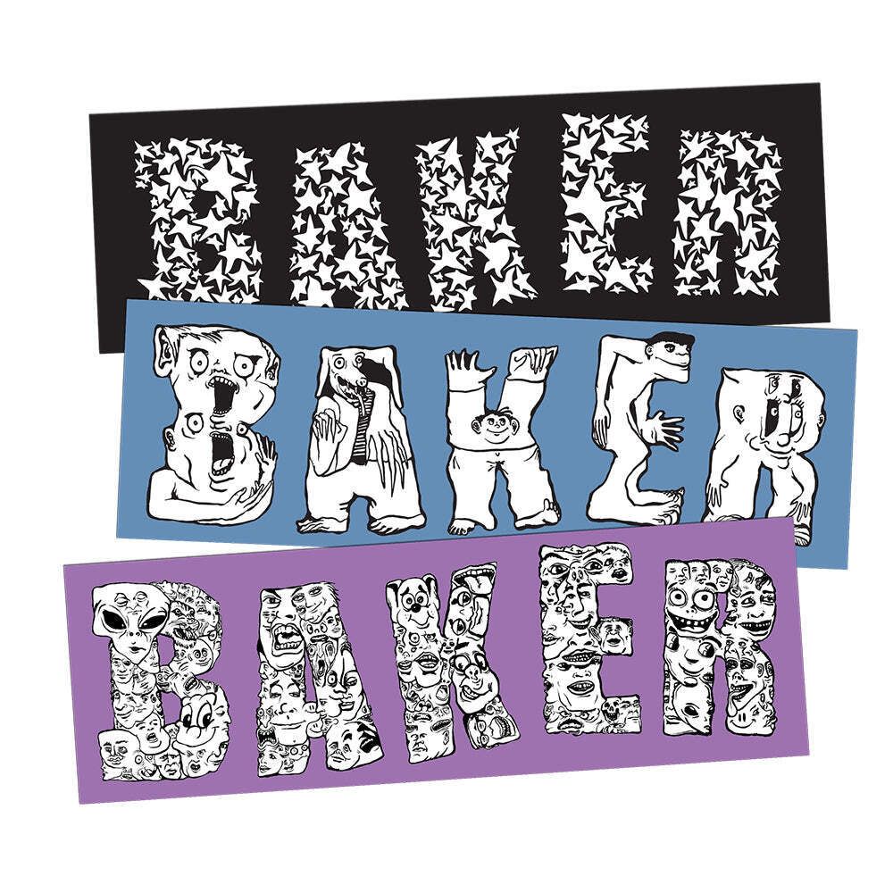 Baker "Get Lost" 3 Pack Stickers
