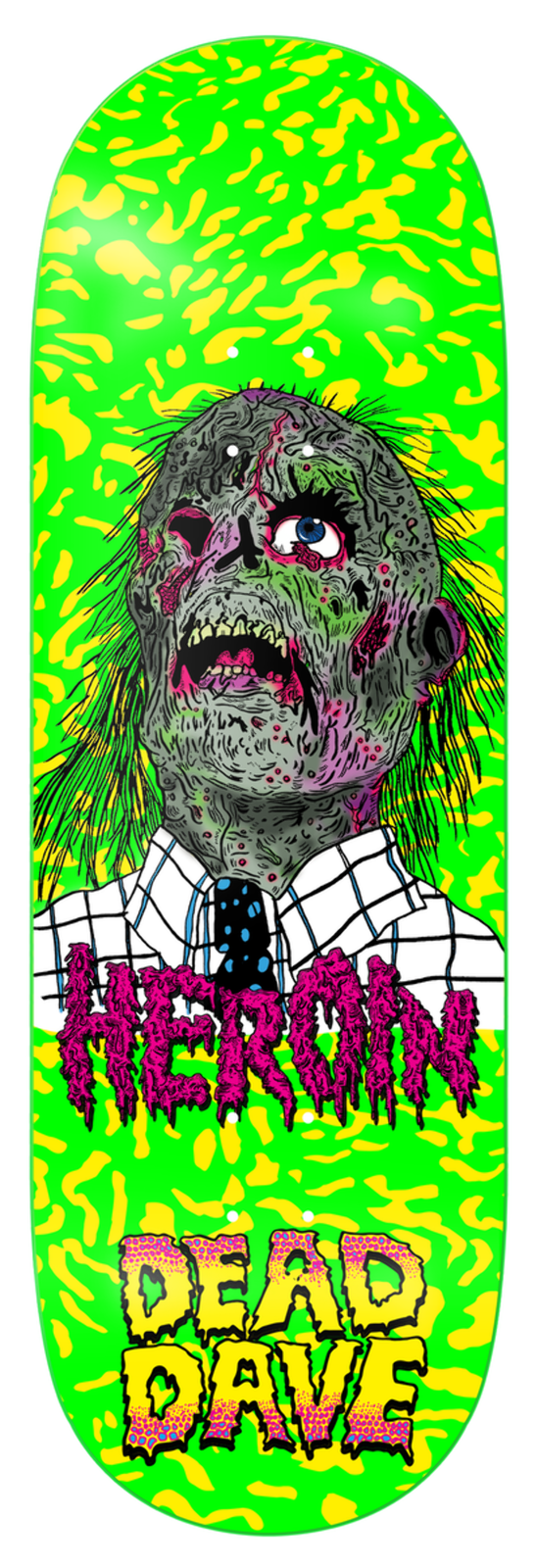 Heroin Dead Dave Dead Head 10.125" Skateboard Deck