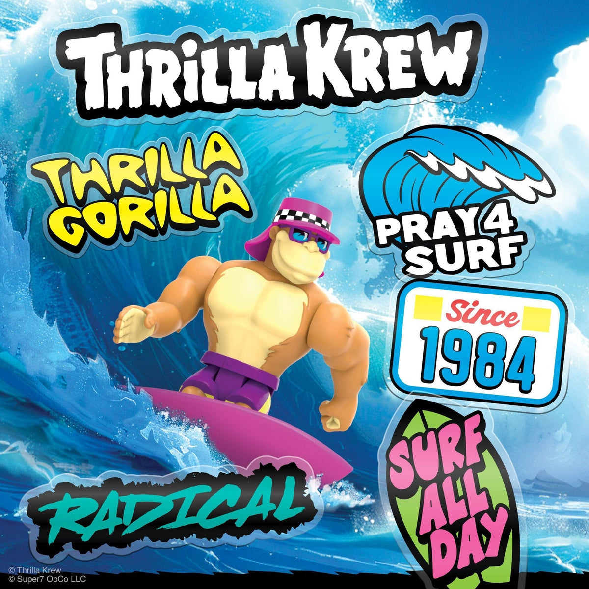 Super7 X Thrilla Krew - Thrilla Gorilla - Reaction Figures