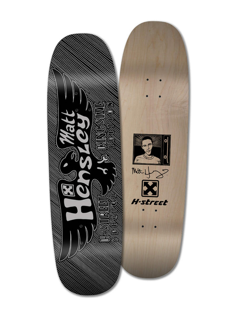 H-Street Matt Hensley Kingsize Eagle Blockprint LTD Skateboard Deck