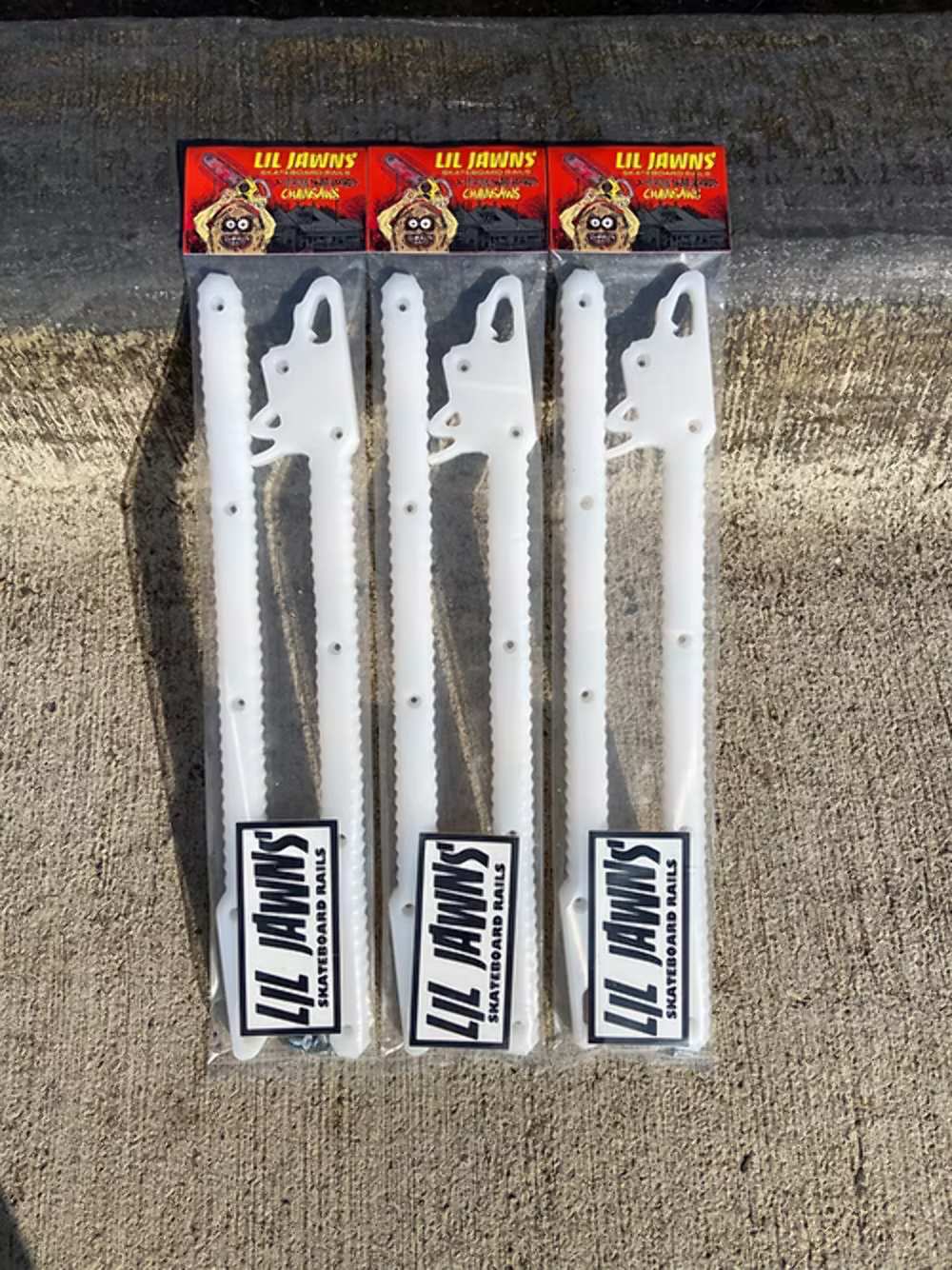 Lil Jawns X Heroin "Chainsaws" Skateboard Rails