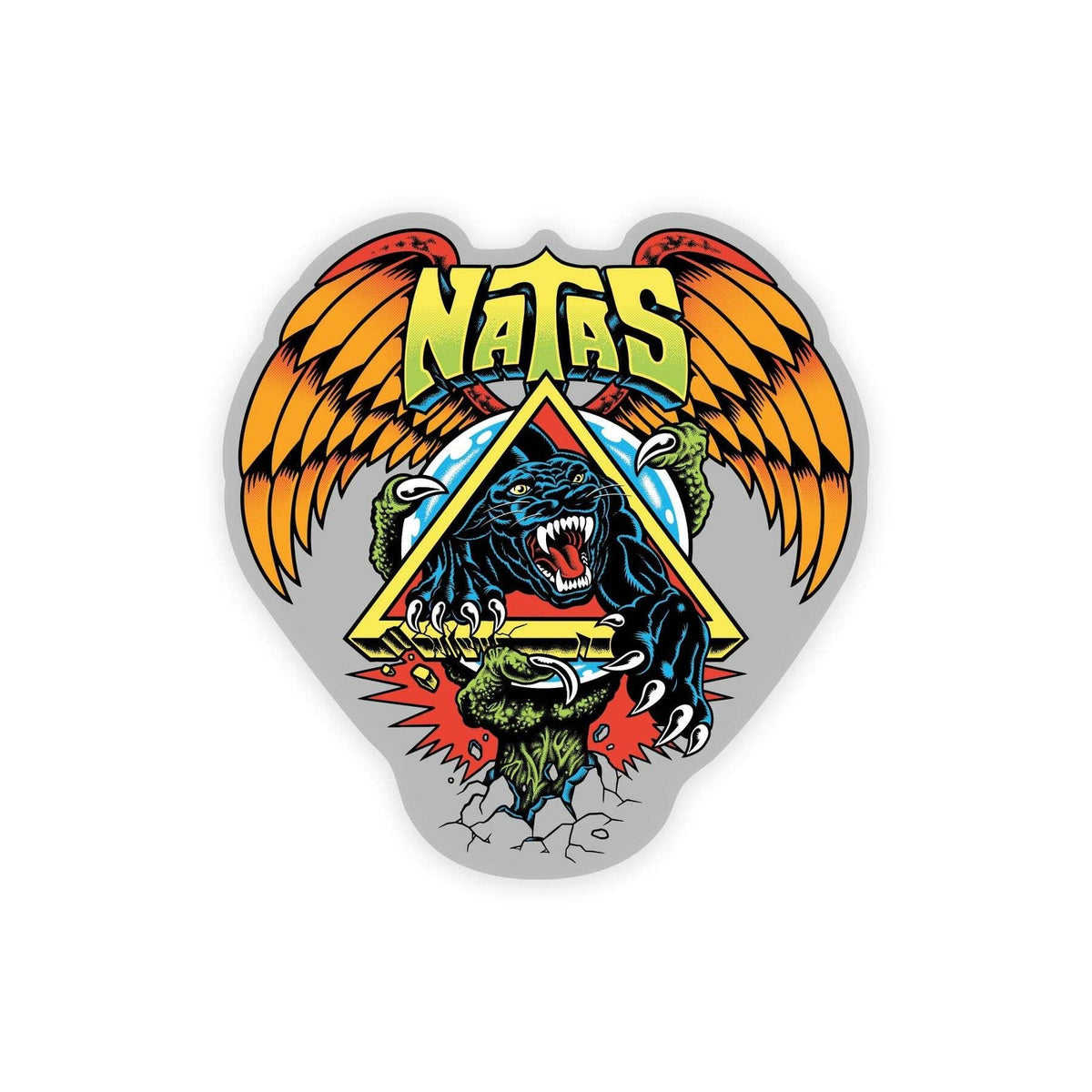 Santa Cruz Natas Sc Panther Clear Sticker