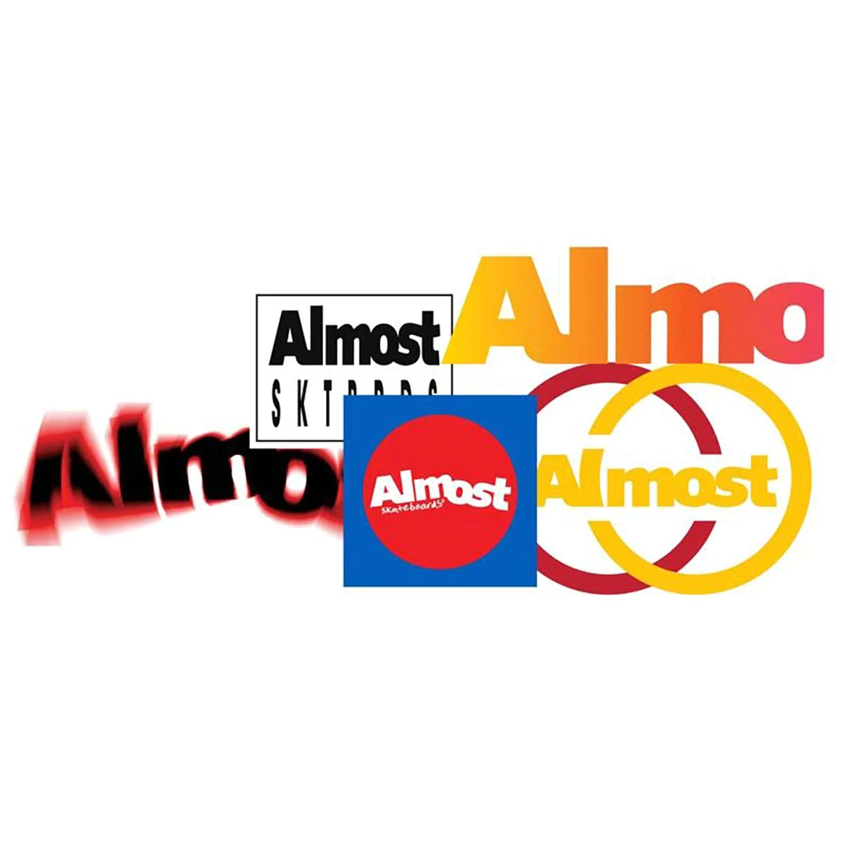 Almost Skateboards Summer 2020 5X Sticker Pk