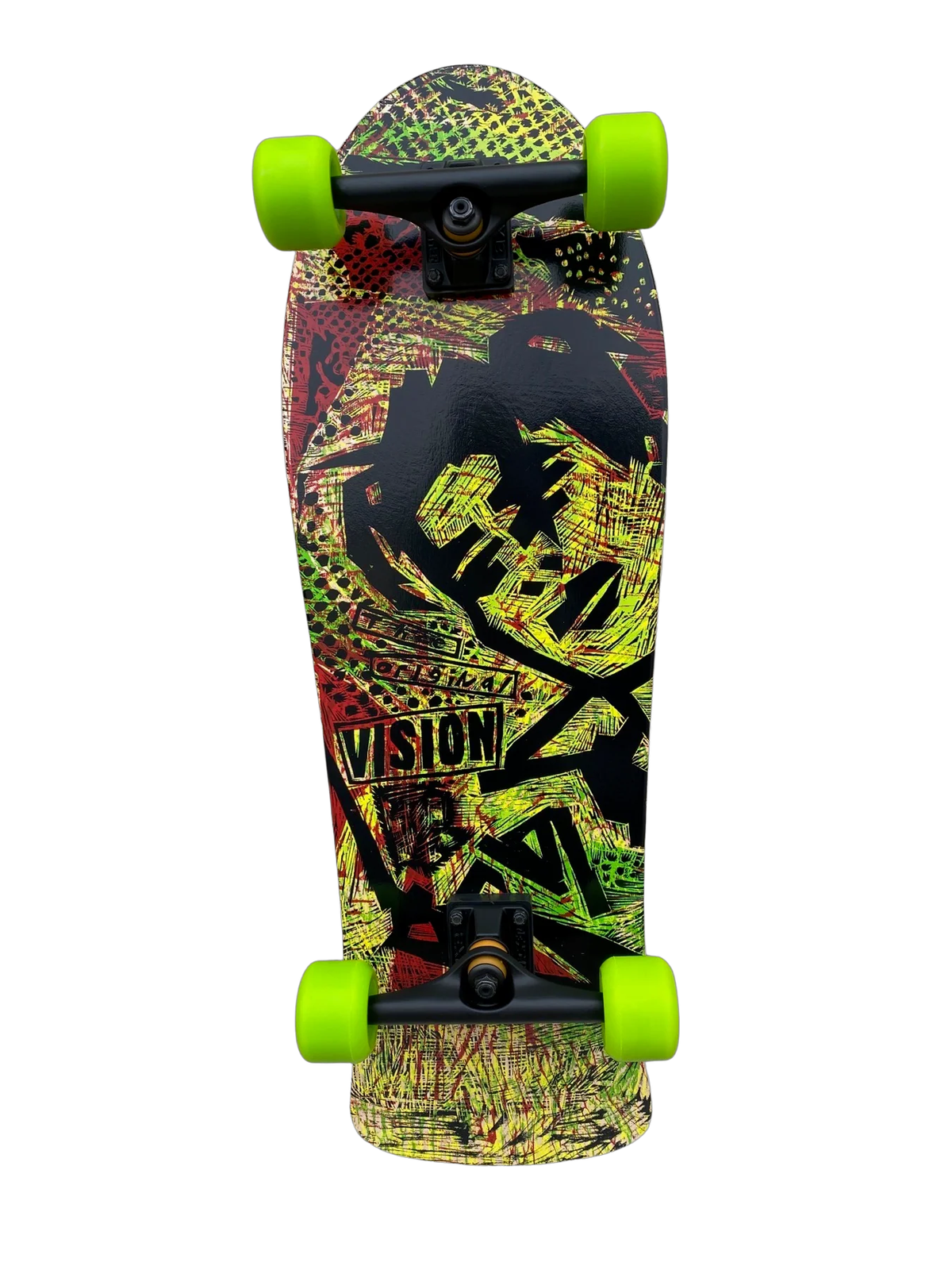 Vision Gonzales Original Mg Woodcut Natural/Rasta 10" Complete Skateboard