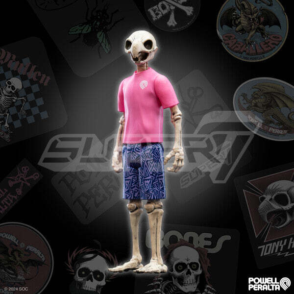 Super7 X Powell Peralta Tony Hawk (Mt. Trashmore '85) Reaction Figure