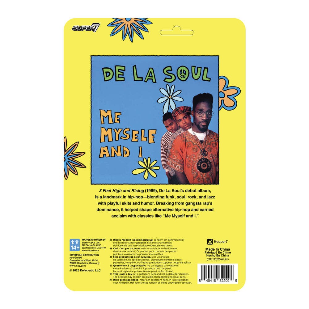Super7 X De La Soul Kelvin "Posdnuos" Mercer (Me, Myself & I) Reaction Figure