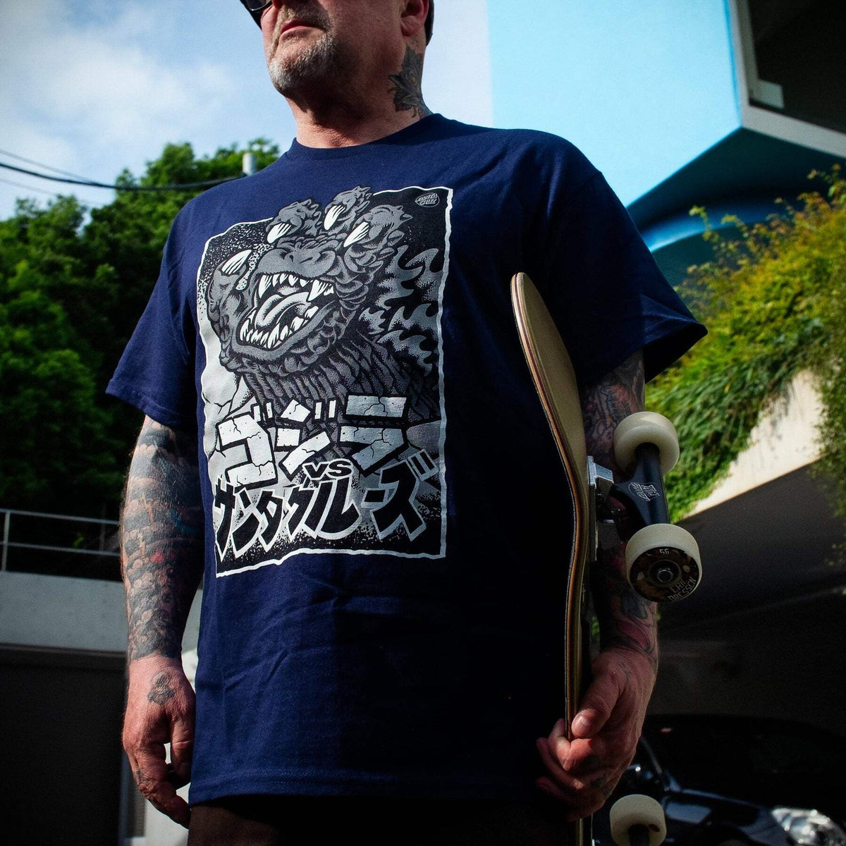 Santa Cruz X Godzilla Hand Front T-Shirt