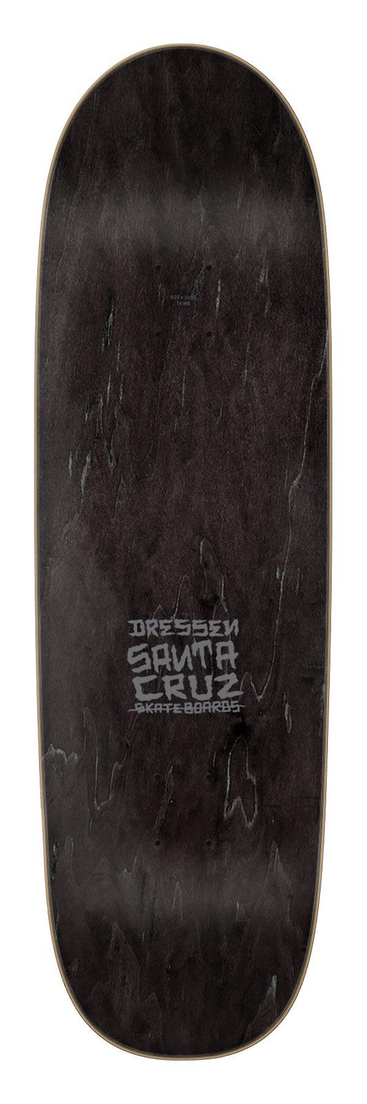 Santa Cruz Eric Dressen "Skull Rose" Shaped 9.25" Skateboard Deck