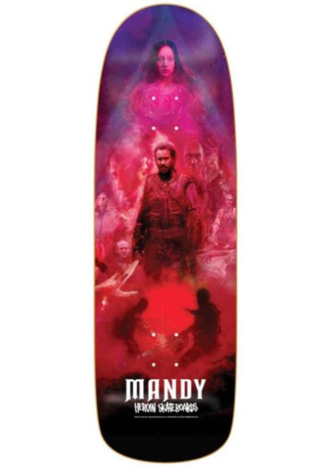 Heroin x Mandy Poster Shaped 9.6" Skateboard Deck