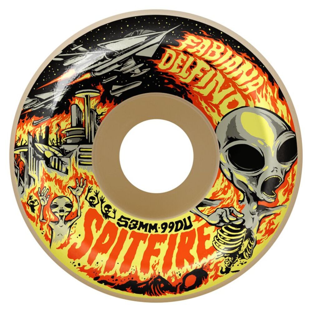 Spitfire F4 Delfino Invasion Conical Full 54mm 99A Skateboard Wheels