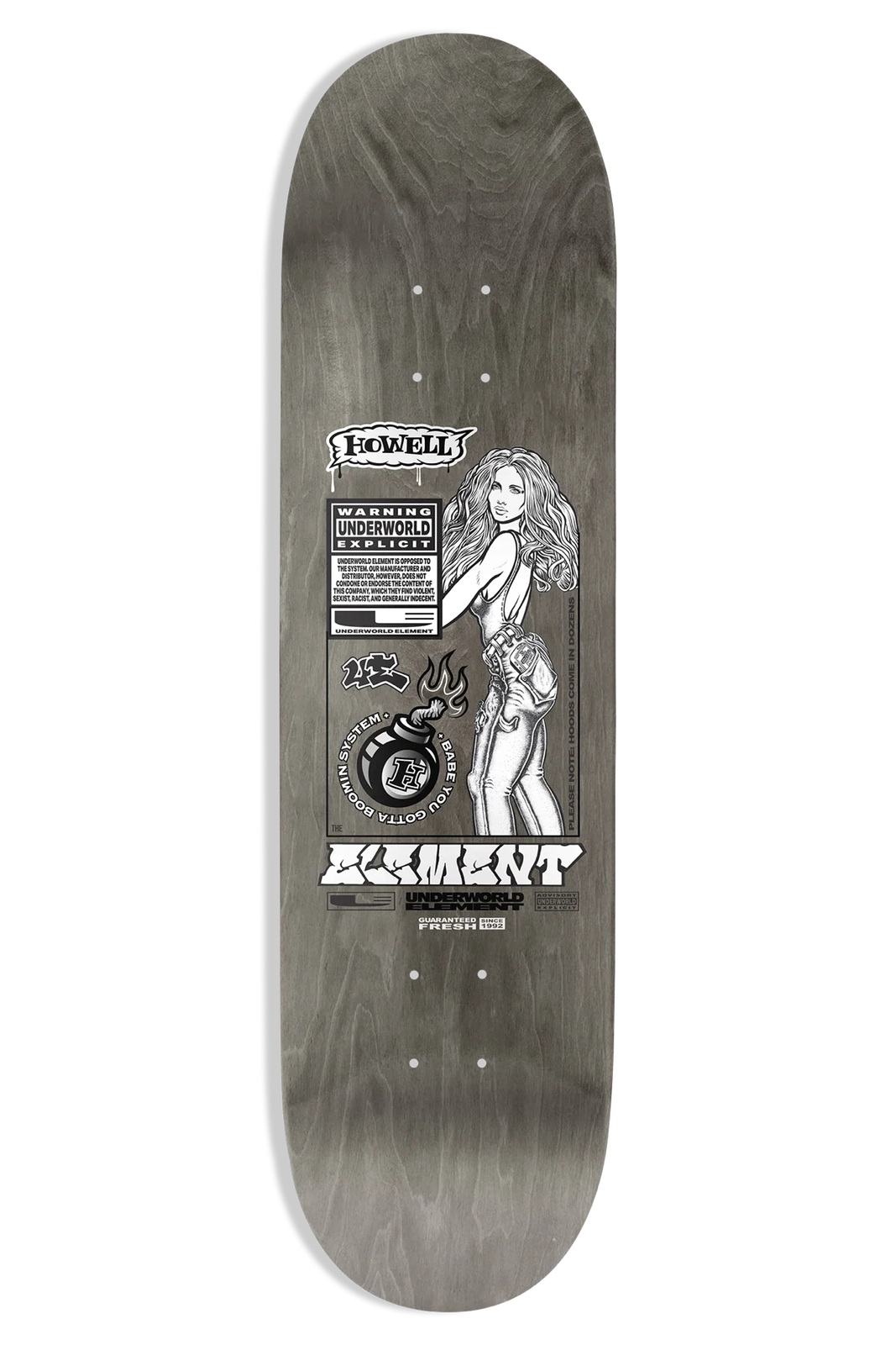 Underworld Element Howell Boomin System Ex7 8.5" Skateboard Deck