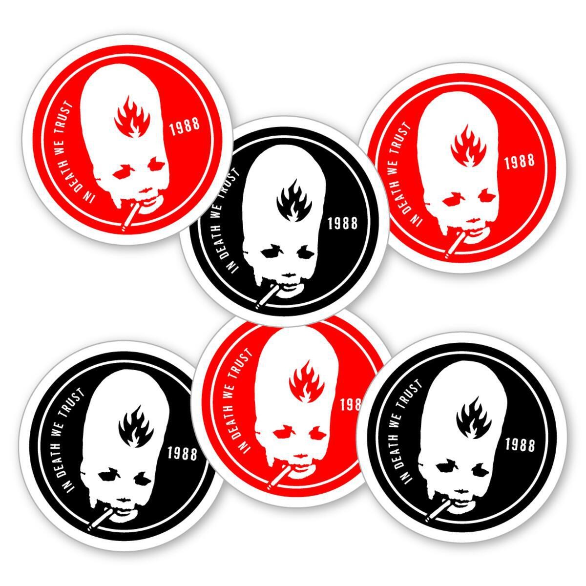 Black Label "Thumbhead" Sticker