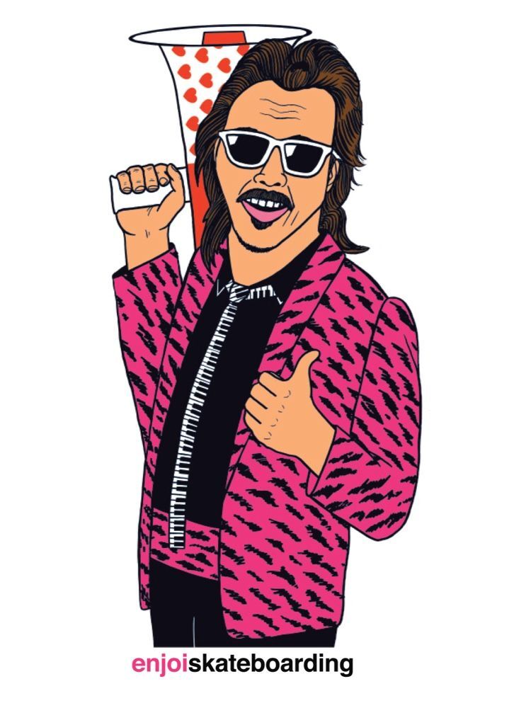 Enjoi Body Slam "Mouth Of The South" Jimmy Hart Sticker