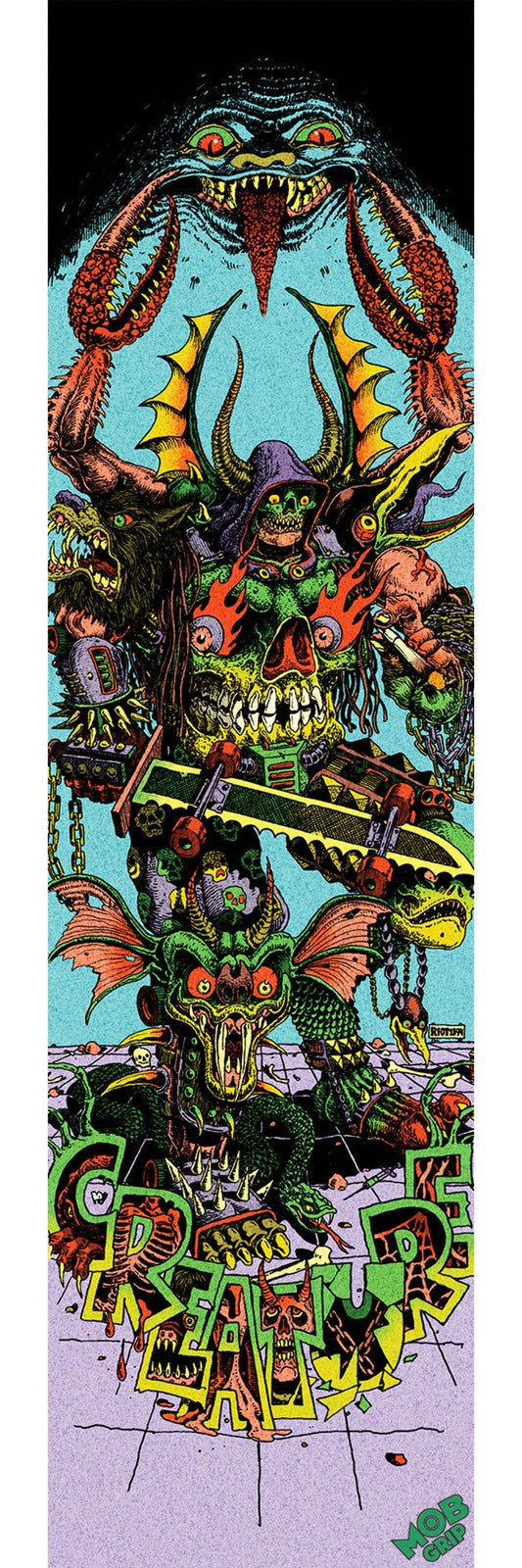 Mob X Creature Riot1394 Hallucination 9" Skateboard Grip Tape