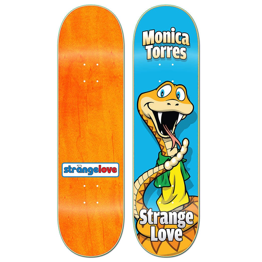 Strangelove Monica Torres "Snake" 8.125" Skateboard Deck By Sean Cliver