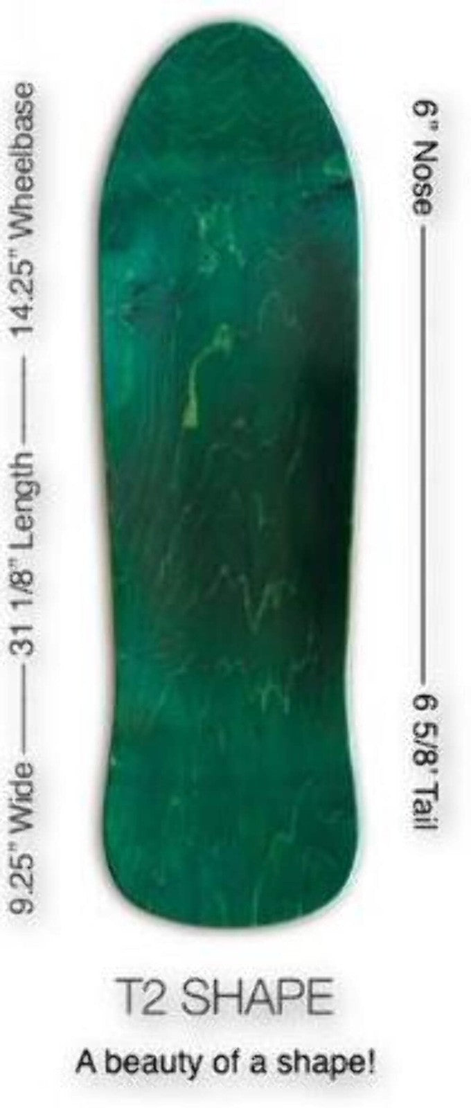 The Dark Slide X Skullduggery "Everything's Fine" 80s Shaped 9.25" Skateboard De