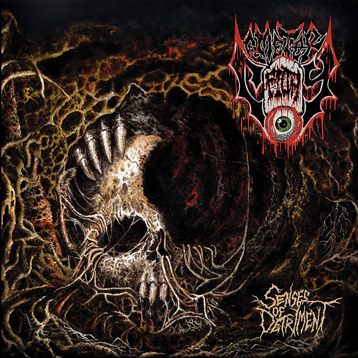 Cemetery Filth - Senses Of Detriment (Marbled Yellow Vinyl) LP Record