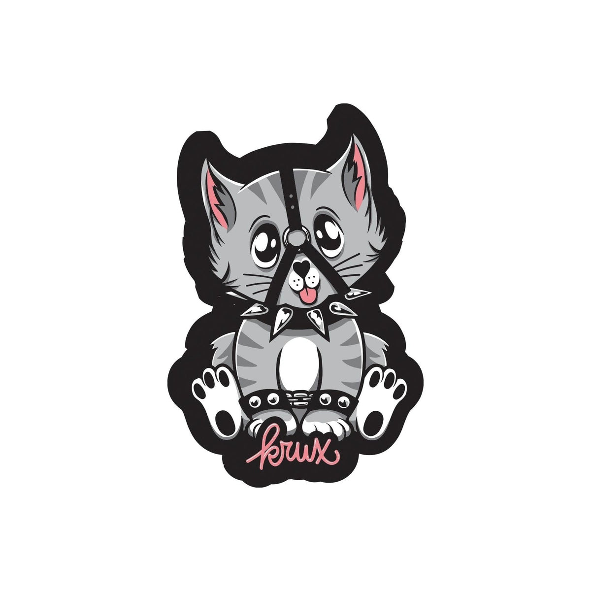 Krux "Bad Kitty" 2" X 3.25" Sticker