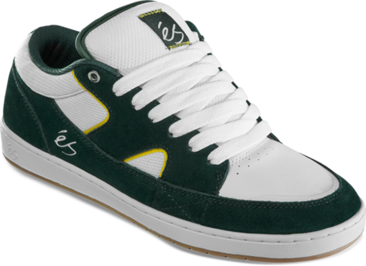 Es Sophisto Green/White Skate Shoes