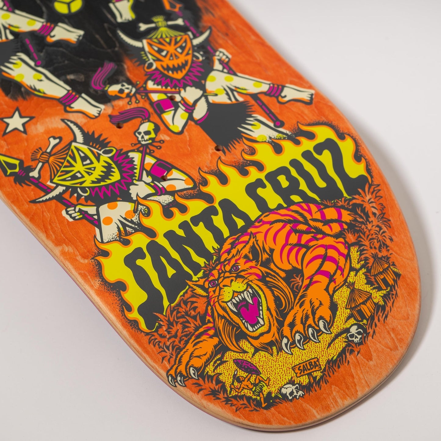 Santa Cruz Salba Firedance Pro 8.80" Egg Shaped Skateboard Deck