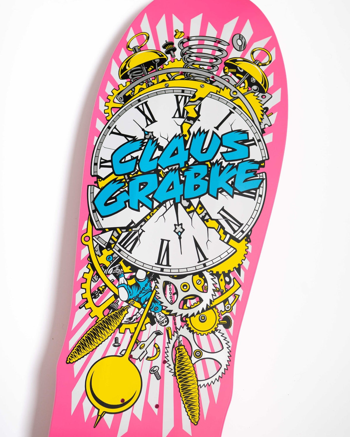Santa Cruz Claus Grabke Exploding Clock Pink 10.04" Skateboard Deck