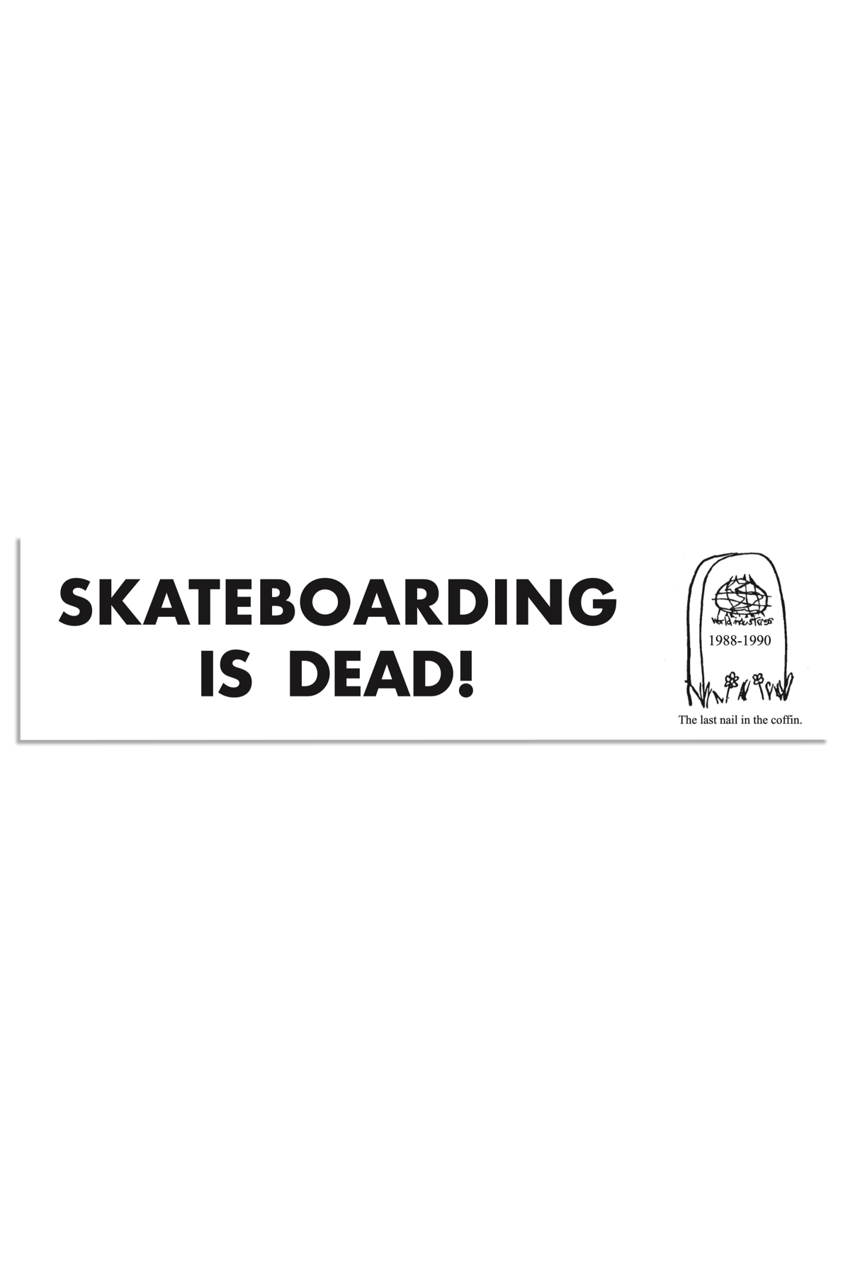 World Industries - Skateboarding is Dead Bumper Sticker 5 Pack