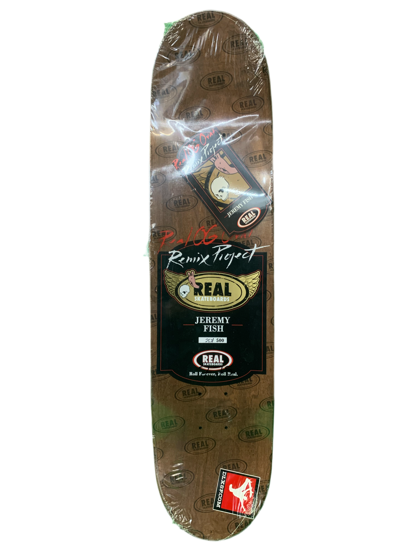 Real OG Oval Remix Project Jeremy Fish Numbered /500 7.75" Classic Skateboard Deck