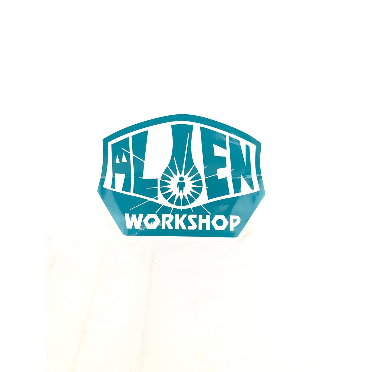 Alien Workshop White Teal 16" x 12" (Large) Sticker