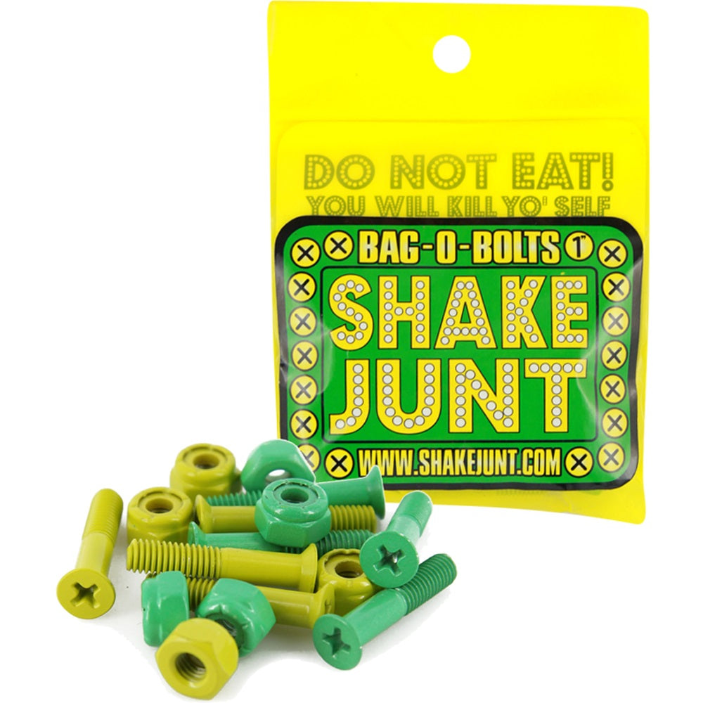 Shake Junt Bag-O-Bolts 1" Phillips - Green/Yellow - Bow Shock Marketplace