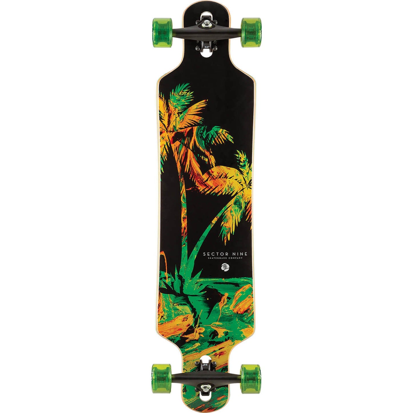Sector 9 Weekend Meridian Complete Longboard 9.75" - Green - Bow Shock Marketplace