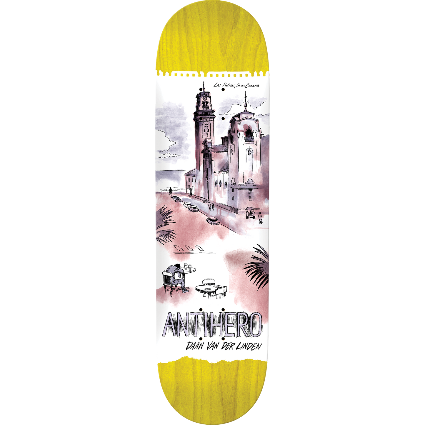 Anti-Hero Daan Cityscapes 8.06" Skateboard Deck