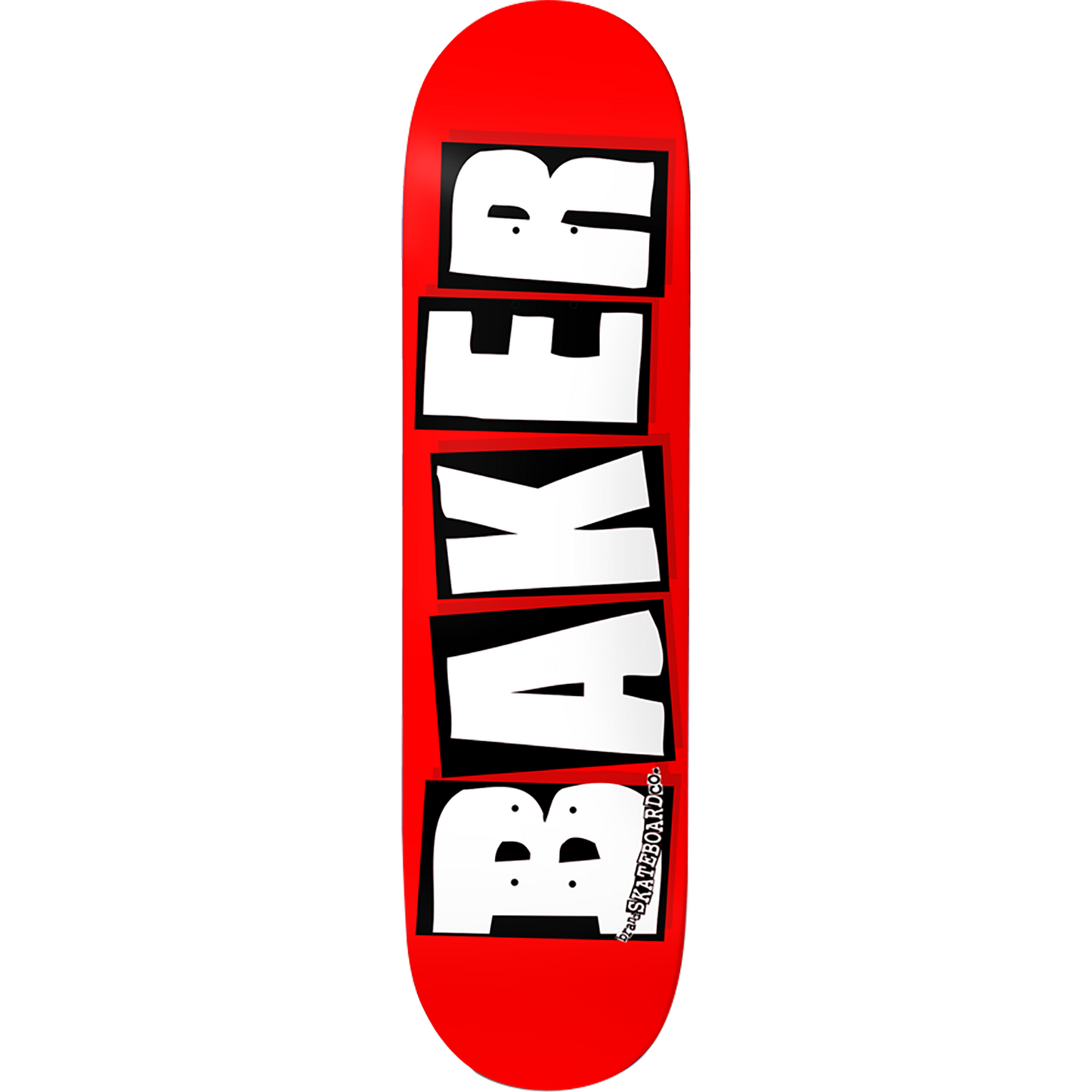 Baker Brand Logo Skateboard Deck - 8.6″ Red/White - Bow Shock Marketplace
